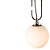 Pendente Mob E14 Vela Max 7W 20cmX48cm Preto Dourado IP20 YD001 - Imagem 5