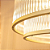 Pendente Odeon 6XE14 Max 40W 50cmX22cm Transparente Dourado IP20 ODE1PD01TR050 - Imagem 4