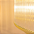 Pendente Odeon 6XE14 Max 40W 50cmX22cm Transparente Dourado IP20 ODE1PD01TR050 - Imagem 5