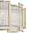 Pendente Strato 5XE14 Max 40W 56cmX32cm Transparente Dourado IP20 STR1PD01TR056 - Imagem 3