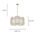 Pendente Strato 5XE14 Max 40W 56cmX32cm Transparente Dourado IP20 STR1PD01TR056 - Imagem 6