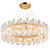 Pendente Floro 8XE14 Vela Max 40W 60cmX25cm Transparente Dourado IP20 FLO1PD01TR060 - Imagem 1