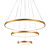 Pendente Led 75W 3000K 20X40X60cm Dourado DCD03009D - Imagem 1