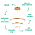 Pendente Led 75W 3000K 20X40X60cm Dourado DCD03009D - Imagem 3