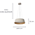 Pendente Led Muffin 18W 3000 a 6000K 756lm 45cmX16cm Fendi PD1841FD - Imagem 6