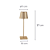Abajur Led Mimo 3,5W 3000K 280lm 11cmX37cm Dourado AB1788DO - Imagem 6