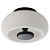 Plafon Led Poche 7,6W 2700K 450lm 16cmX9cm Preto PL1844PT - Imagem 1