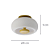 Plafon Led Poche 7,6W 2700K 450lm 16cmX9cm Dourado PL1844DO - Imagem 6