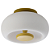 Plafon Led Poche 7,6W 2700K 450lm 16cmX9cm Dourado PL1844DO - Imagem 1