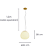 Pendente Cloud E27 40W 30cmX26cm Dourado PD1496DO - Imagem 6