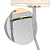 Arandela Parede Led Cozy 2W E27 35cmx20cmx15cm Cromado QAR1337CR - Imagem 6