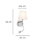 Arandela Parede Led Cozy 2W E27 35cmx20cmx15cm Cromado QAR1337CR - Imagem 7