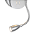 Arandela Parede Led Cozy 2W E27 35cmx20cmx15cm Cromado QAR1337CR - Imagem 4