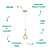 Pendente Led 5W 3000K 10cmX20cm Dourado DCD02127D - Imagem 3