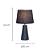Abajur E27 25cmX43cm Preto DCT00535D - Imagem 6