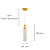 Pendente Led 5W 3000K 2cmX7cmX30cm Dourado DCD02133D - Imagem 4
