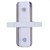 Conexao 'I' Para Trilho Embutir Cor Branco ABS Sky-9001br - Imagem 1