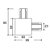Conexao 'L' Para Trilho Embutir Branco ABS Sky-9002br - Imagem 2