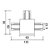 Conexao 'T' Para Trilho Embutir Cor Branco ABS Sky-9003br - Imagem 2