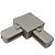 Conexão 'L' Trilho Sobrepor Cor Silver Metal ABS Sky-002sl - Imagem 1