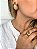 Brinco Gota Resinado Nude com Fecho Banho Ouro 18k - Imagem 2