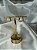 Love BRINCO TRIANGULAR GOTA CRAVEJADO OURO - Imagem 2