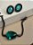 Conjunto brincos e pulseira Emerald - Imagem 1