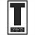 Placa Braille Batente Elevador "T" PVC 7x4cm - Sinalização Acessível - Imagem 1