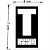 Kit 1 Conjunto de Placas Braille para Batente de Elevador "T ao 3º Andar" PVC 7x4cm - Imagem 2