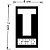 Placa Braille Batente Elevador "T" PVC 7x4cm - Sinalização Acessível - Imagem 3