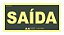 Placa de Sinalização Fotoluminescente Saída 20x20- PS 1mm - Imagem 1