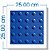 Piso tátil PVC Alerta Azul 25x25 cm - Imagem 2