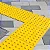 Piso tátil PVC Amarelo Alerta 25x25 cm - Imagem 3