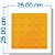 Piso tátil PVC Amarelo Alerta 25x25 cm - Imagem 2