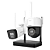 KIT NVS WIFI IP 2*CAM BULL/DOME+4MP+NVR NKS424W03H - Imagem 1