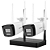 KIT NVS WIFI IP 2*CAMERAS BULLET 4MP+NVR NKS424W0H - Imagem 1
