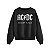 Moletom Careca ACDC Back In Black Preto - Imagem 1
