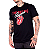 Camiseta Rolling Stones Cursiva Preta - Imagem 4