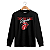 Camiseta Manga Longa Rolling Stones Cursiva Preta - Imagem 1