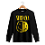 Camiseta Manga Longa Nirvana Smile Preta - Imagem 1