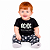Body Bebê ACDC Back In Black - Preto - Imagem 2