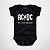 Body Bebê ACDC Back In Black - Preto - Imagem 1