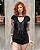 Blusa Choker BTS Aplique Preta - Imagem 3