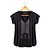 Blusa Choker BTS Aplique Preta - Imagem 2