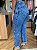 CALCA RETA JEANS COM STRASS - Imagem 3