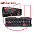 Teclado Gamer com Fio KG10BK C3tech Preto e Vermelho - Imagem 2