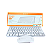 KIT TECLADO E MOUSE SEM FIO A'GOLD TCD02 BRANCO - Imagem 2