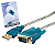 CABO CONVERSOR SERIAL 1M USB 2.0 x RS232 RS06 - Imagem 2