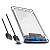 CASE EXTERNO PARA HD SATA 2,5'' USB 3.0 E-300 INFOKIT - Imagem 1