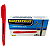CANETA MARCA TEXTO CHANFRADA VERMELHA MP612 MASTERPRINT CX C/12 UN - Imagem 2